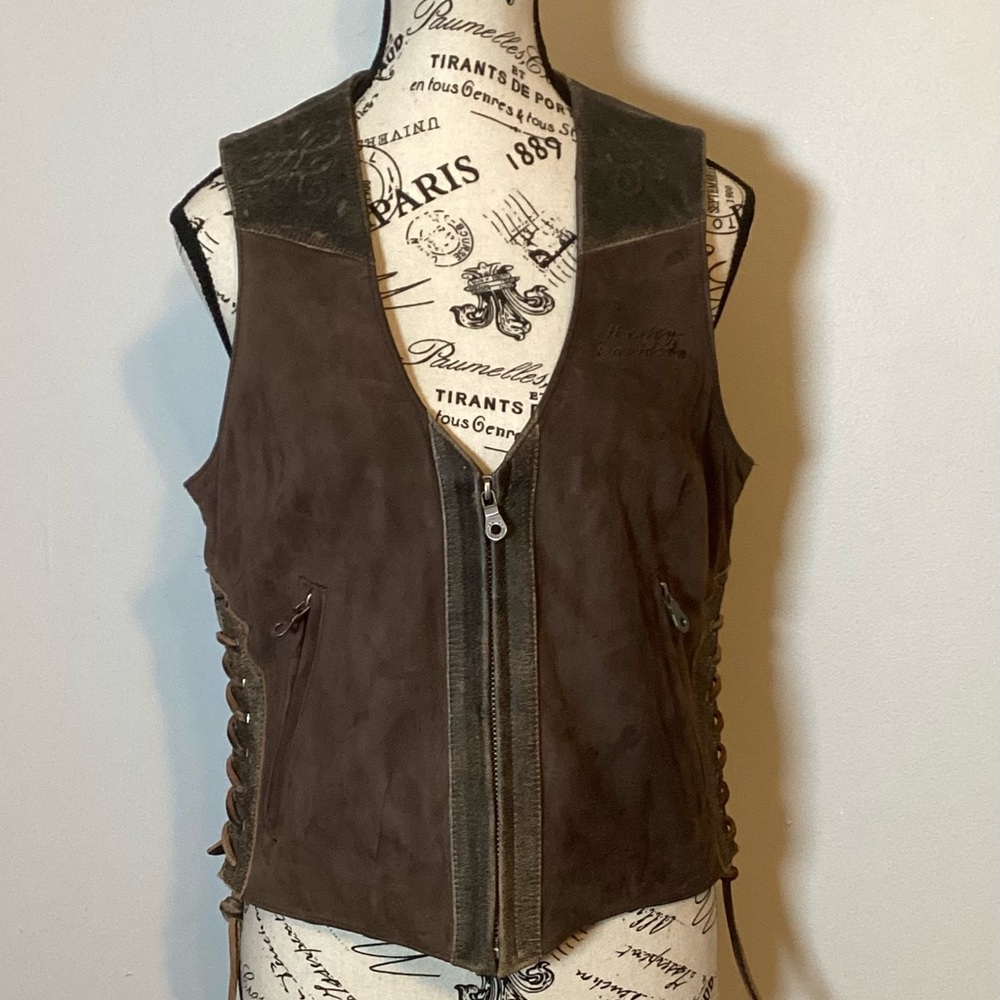 Harley-Davidson Brown Leather Vest